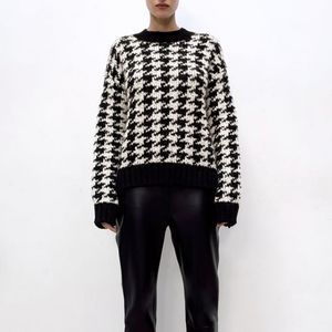 Zara houndstooth sweater